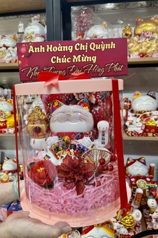 HỘP QUÀ KHAI TRƯƠNG MÈO THẦN TÀI