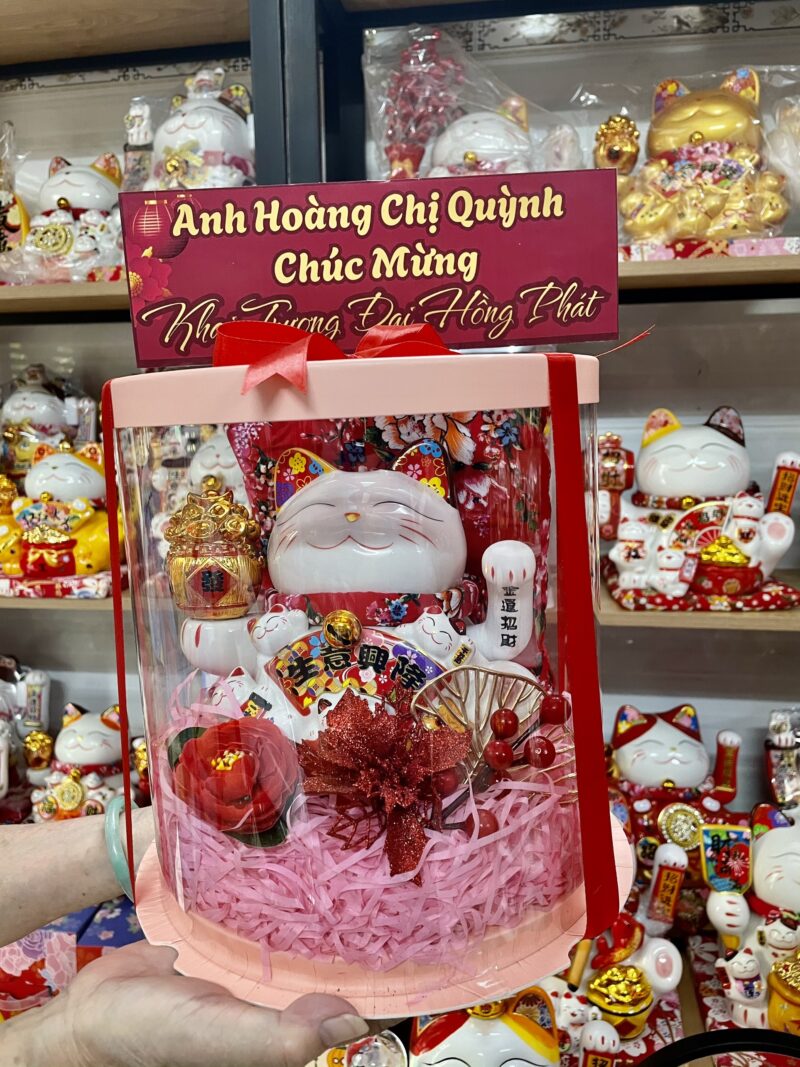 HỘP QUÀ KHAI TRƯƠNG MÈO THẦN TÀI