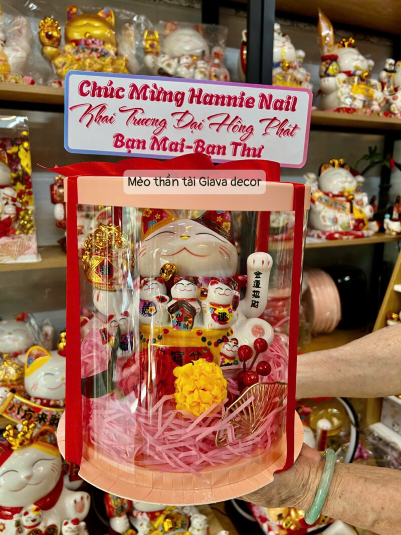 HỘP QUÀ KHAI TRƯƠNG MÈO THẦN TÀI