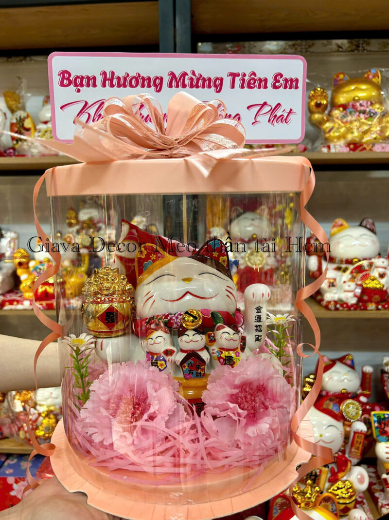 HỘP QUÀ KHAI TRƯƠNG MÈO THẦN TÀI
